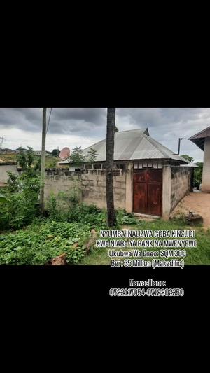 Nyumba ya vyumba viwili inauzwa Goba Kinzudi, Dar Es Salaam (300 sqm)