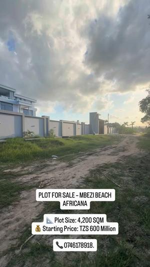 Residential Plot for Sale in Mbezi Beach Africana, Dar Es Salaam (4200 sqm)