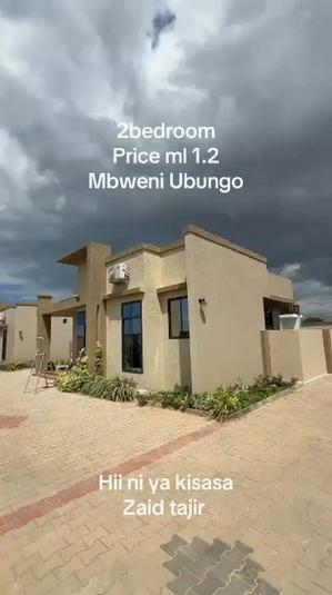 Nyumba ya vyumba viwili inapangishwa Mbeweni Ubungo, Dar Es Salaam