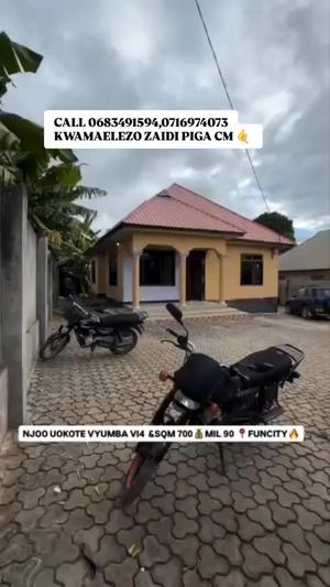 Nyumba ya vyumba vinne inauzwa Kigamboni Mikwambe, Dar Es Salaam (700 sqm) Nyumba ya vyumba vinne inauzwa Kigamboni Mikwambe, Dar Es Salaam (700 sqm)