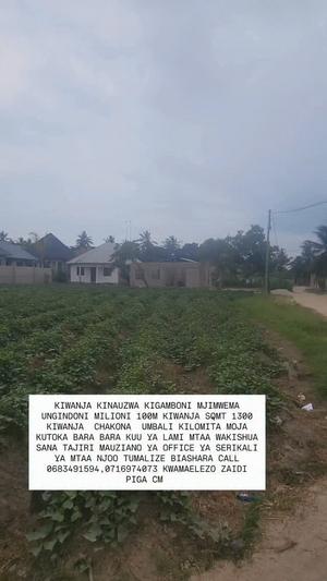 Kiwanja kinauzwa Kigamboni Mjimwema Ungindoni, Dar Es Salaam (1300 sqm) Kiwanja kinauzwa Kigamboni Mjimwema Ungindoni, Dar Es Salaam (1300 sqm)