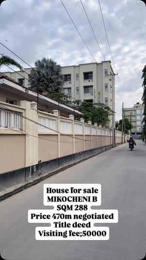 Nyumba inauzwa Mikocheni B, Dar Es Salaam (288 sqm)