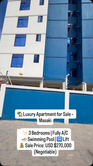 Apartment ya vyumba vitatu inauzwa Masaki, Dar Es Salaam Apartment ya vyumba vitatu inauzwa Masaki, Dar Es Salaam