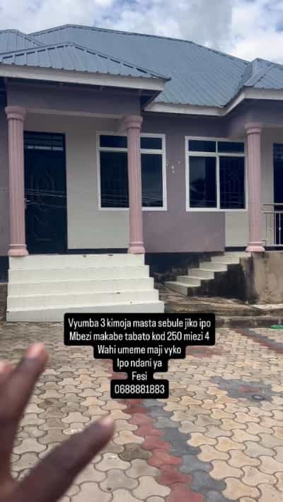 Nyumba ya vyumba vitatu inapangishwa Mbezi Makabe Tabato, Dar Es Salaam