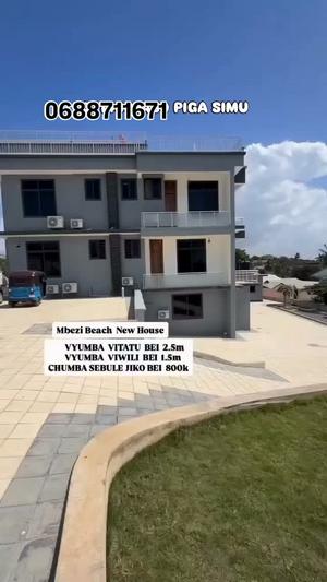 Apartment ya vyumba viwili inapangishwa Mbezi Beach, Dar Es Salaam