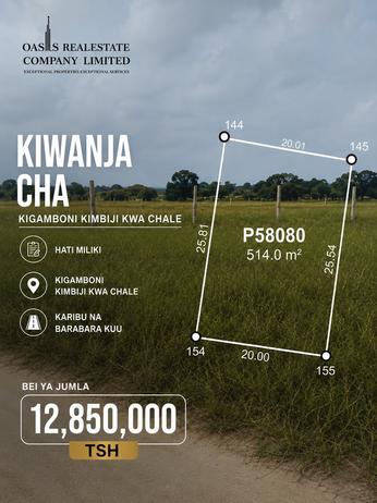 Residential Plot for Sale in Kigamboni Grand Estate, Dar Es Salaam (514 sqm) Residential Plot for Sale in Kigamboni Grand Estate, Dar Es Salaam (514 sqm)