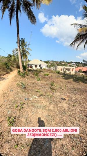 Kiwanja kinauzwa Goba Dangote, Dar Es Salaam (2800 sqm) Kiwanja kinauzwa Goba Dangote, Dar Es Salaam (2800 sqm)