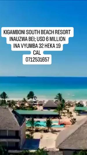 Guesthouse inauzwa Kigamboni South Beach, Dar Es Salaam (19 acre)
