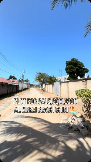 Kiwanja kinauzwa Mbezi Beach Chini, Dar Es Salaam (1200 sqm) Kiwanja kinauzwa Mbezi Beach Chini, Dar Es Salaam (1200 sqm)