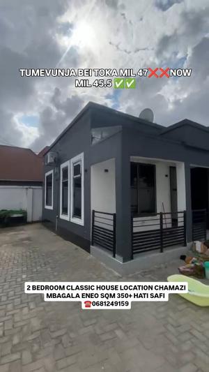 Nyumba ya vyumba viwili inauzwa Chamazi Mbagala Mikumi, Dar Es Salaam (350 sqm) Nyumba ya vyumba viwili inauzwa Chamazi Mbagala Mikumi, Dar Es Salaam (350 sqm)