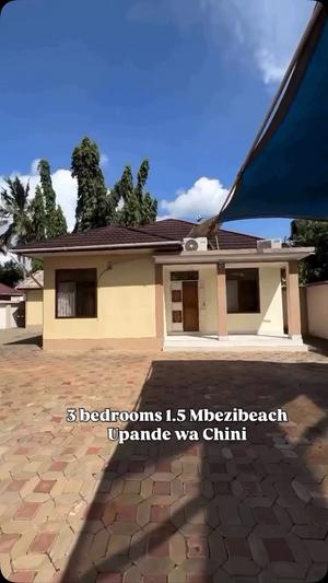 Nyumba ya vyumba vitatu inapangishwa Mbezibeach Shule Chini, Dar Es Salaam