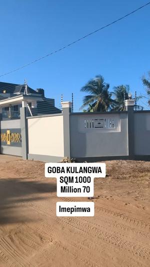 Kiwanja kinauzwa Goba Kulangwa, Dar Es Salaam sqm 1000