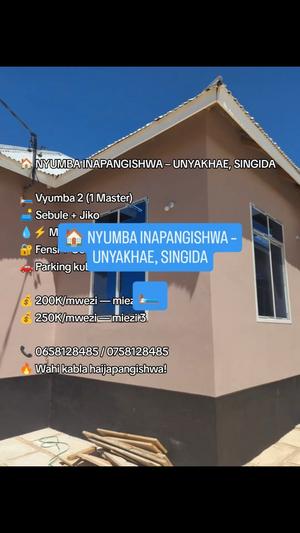 2 Bedrooms House for Rent in Unyakhae, Singida