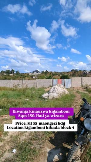 Plot for sale in Kigamboni Kibada, Dar Es Salaam sqm 450 Plot for sale in Kigamboni Kibada, Dar Es Salaam sqm 450
