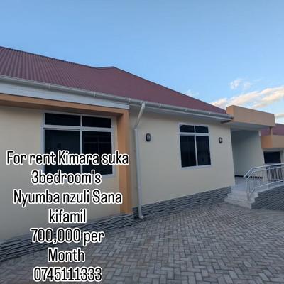 Nyumba ya vyumba vitatu inapangishwa Kimara Suka, Dar Es Salaam Nyumba ya vyumba vitatu inapangishwa Kimara Suka, Dar Es Salaam