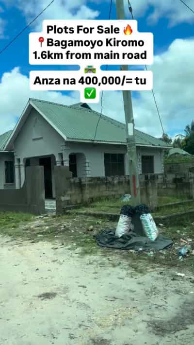 Viwanja vinauzwa Bagamoyo Kiromo, Pwani (400 sqm)