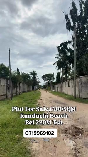 Beach Plot for Sale in Kunduchi Beach, Dar Es Salaam (1400 sqm)