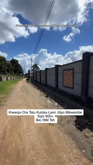 Plot for sale in Mikwambe Center, Dar Es Salaam sqm 900