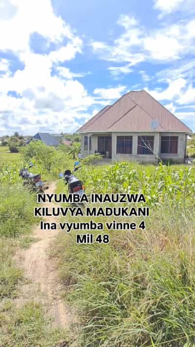 Nyumba ya vyumba vinne inauzwa Kiluvya Madukani, Dar Es Salaam (800 sqm)