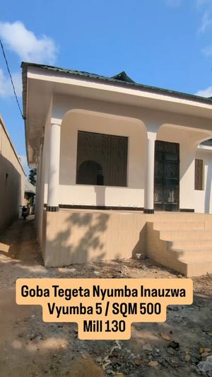 Nyumba ya vyumba vitano inauzwa Goba Tegeta A, Dar Es Salaam (500 sqm) Nyumba ya vyumba vitano inauzwa Goba Tegeta A, Dar Es Salaam (500 sqm)
