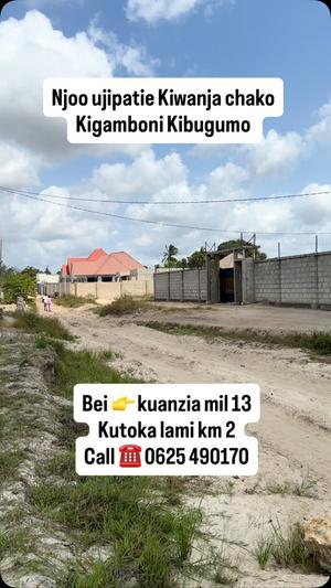 Residential Plot for Sale in Kigamboni Kibugumo, Dar Es Salaam (400 sqm)