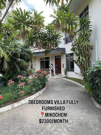 Villa (Furnished) ya vyumba vitatu inapangishwa Mikocheni, Dar Es Salaam