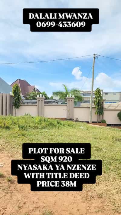 Kiwanja kinauzwa Nyasaka ya Nzenze, Mwanza (920 sqm) Kiwanja kinauzwa Nyasaka ya Nzenze, Mwanza (920 sqm)