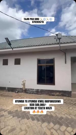 Apartment ya vyumba viwili inapangishwa Tegeta Wazo, Dar Es Salaam Apartment ya vyumba viwili inapangishwa Tegeta Wazo, Dar Es Salaam