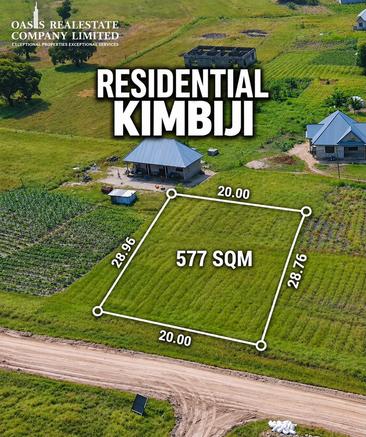 Residential Plots for Sale in Kigamboni Grand Estate, Dar Es Salaam (577 sqm)