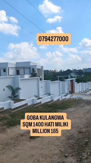 Kiwanja kinauzwa Goba Kulangwa, Dar Es Salaam sqm 1400