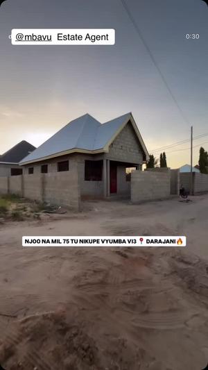 Nyumba ya vyumba vitatu inauzwa Kigamboni, Dar Es Salaam