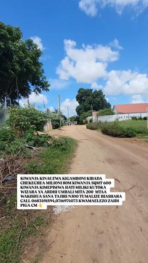 Residential Plot for Sale in Kibada Chekechea, Dar Es Salaam (600 sqm)