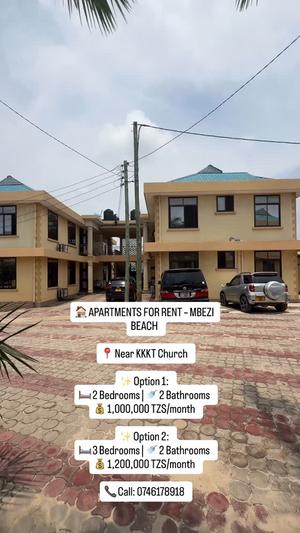 3 Bedrooms Apartment for Rent in Mbezi Beach, Dar Es Salaam