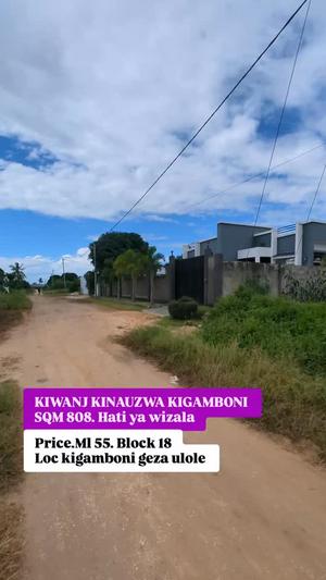 Kiwanja kinauzwa Kigamboni Geza, Dar Es Salaam sqm 808 Kiwanja kinauzwa Kigamboni Geza, Dar Es Salaam sqm 808