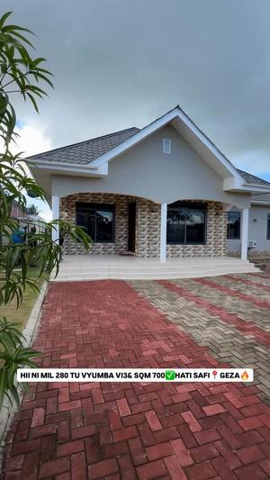 Nyumba ya vyumba vitatu inauzwa Geza, Kigamboni, Dar Es Salaam (700 sqm)