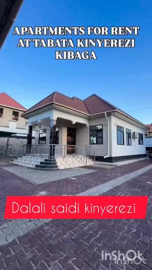 Apartment ya vyumba vitatu inapangishwa Tabata Kinyerezi Kibaga, Dar Es Salaam