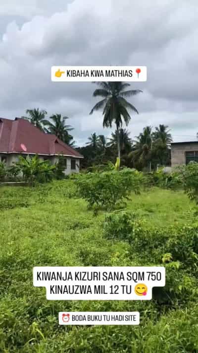 Residential Plot for Sale in Kibaha Kwa Mathias, Pwani (750 sqm)