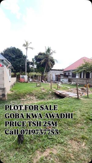 Residential Plot for Sale in Goba Kwa Awadhi, Dar Es Salaam