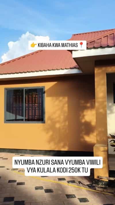 Nyumba ya vyumba viwili inapangishwa Kibaha Kwa Mathias, Pwani Nyumba ya vyumba viwili inapangishwa Kibaha Kwa Mathias, Pwani