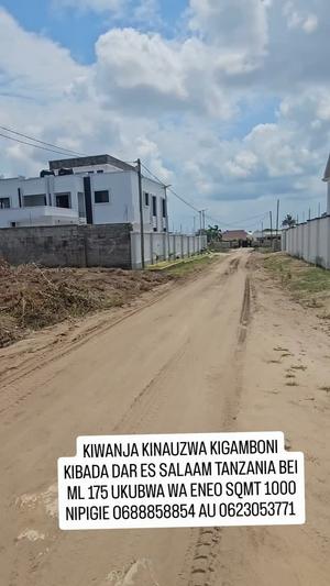 Kiwanja kinauzwa Kibada, Dar Es Salaam (1000 sqm)