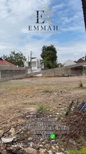 Residential Plot for Sale in Mbezi Beach Chini, Dar Es Salaam (1200 sqm)