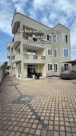 Apartment ya vyumba viwili inapangishwa Msasani, Dar Es Salaam