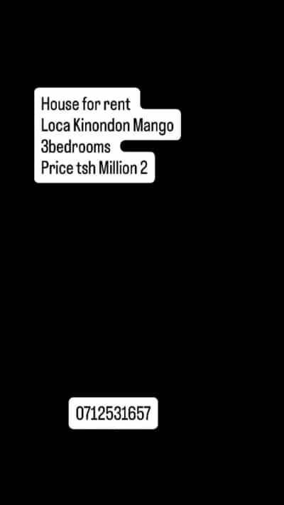 Nyumba (Furnished) ya vyumba vitatu inapangishwa Kinondoni Mango Garden, Dar Es Salaam