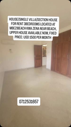 3 Bedrooms Villa for Rent in Mbezi Beach Kwa Zena, Dar Es Salaam
