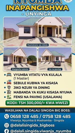 3 Bedrooms House for Rent in Unyinga, Singida 3 Bedrooms House for Rent in Unyinga, Singida