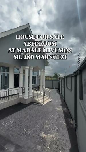 Nyumba ya vyumba vinne inauzwa Madale Mivumoni, Dar Es Salaam (500 sqm) Nyumba ya vyumba vinne inauzwa Madale Mivumoni, Dar Es Salaam (500 sqm)