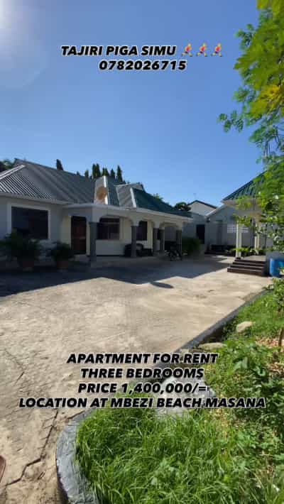 3 Bedrooms Apartment for Rent in MBEZI BEACH MASANA, Dar Es Salaam