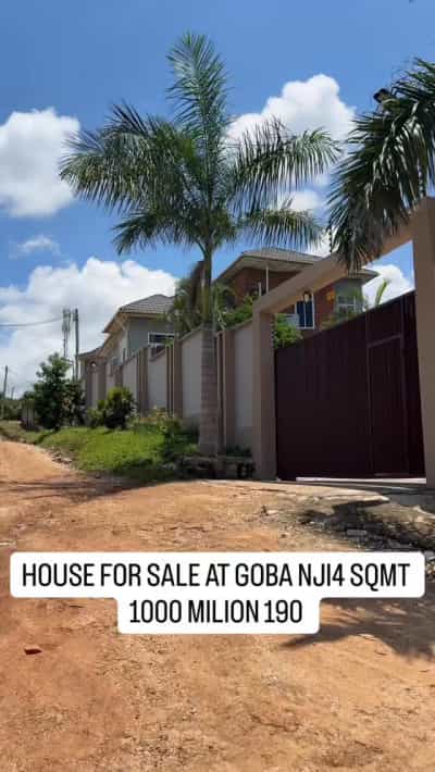 Nyumba ya vyumba vitano inauzwa Goba Njia Nne, Dar Es Salaam (190 sqm)