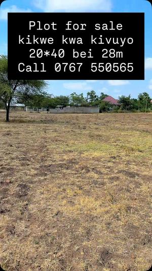 Residential Plot for Sale in Kikwe Kwa Kivuyo, Arusha (800 sqm) Residential Plot for Sale in Kikwe Kwa Kivuyo, Arusha (800 sqm)