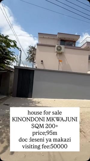 Nyumba inauzwa Kinondoni Mkwajuni, Dar Es Salaam
